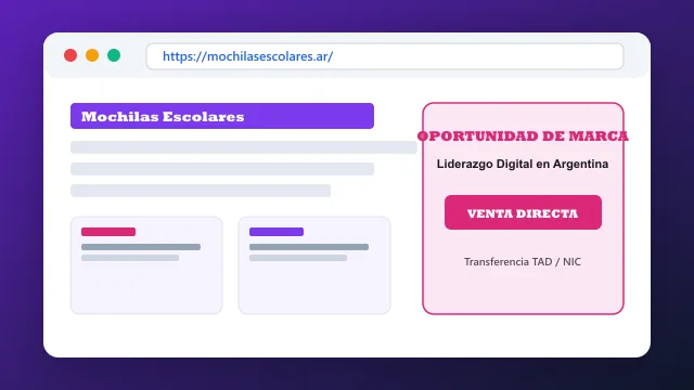 Modelo de aplicación comercial y proyectos digitales para mochilasescolares.ar